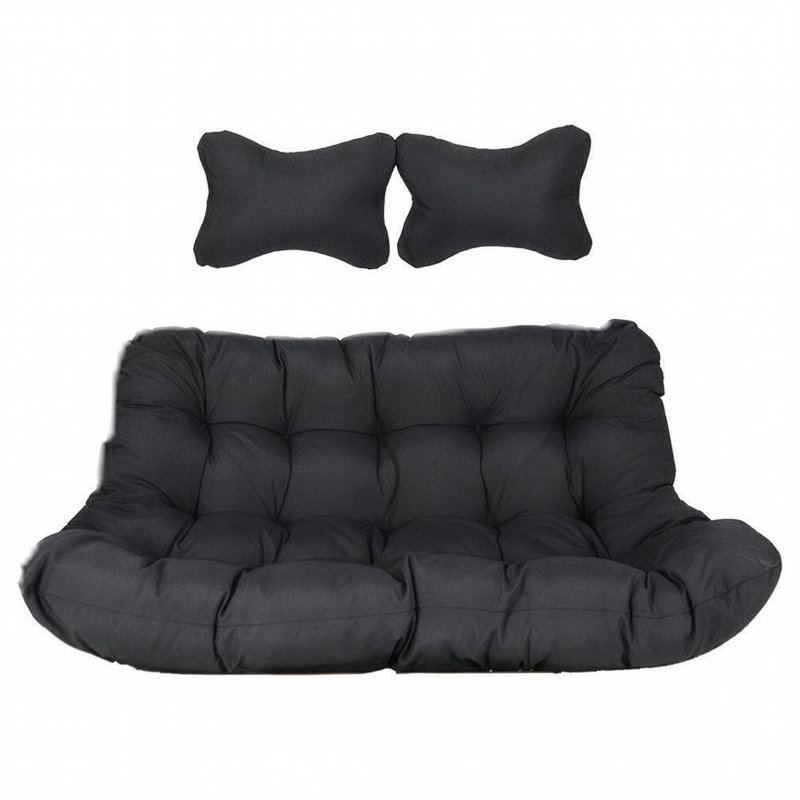 Coussin de siège pivotant pour 2 personnes, Gris foncé