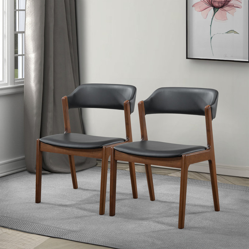 Kittye 17.3'' H Faux Leather Upholstered Side Chair