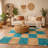 Hand Woven Jute Rectangular Geometric Carpet