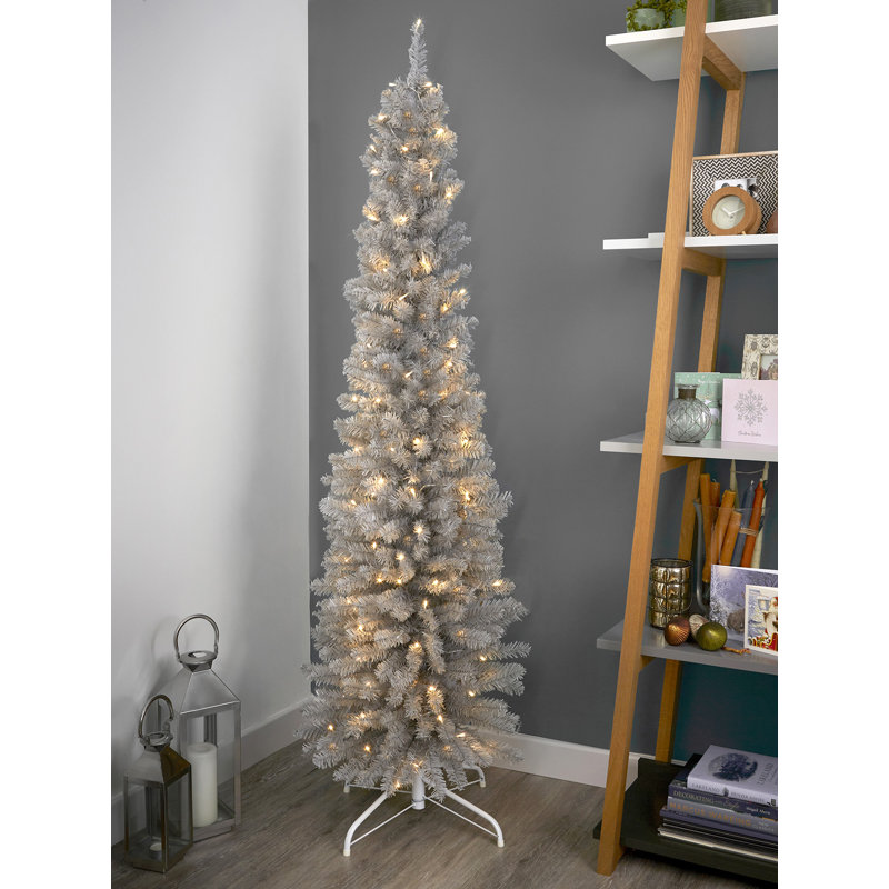 5.91' H Lighted Artificial Fir Christmas Tree