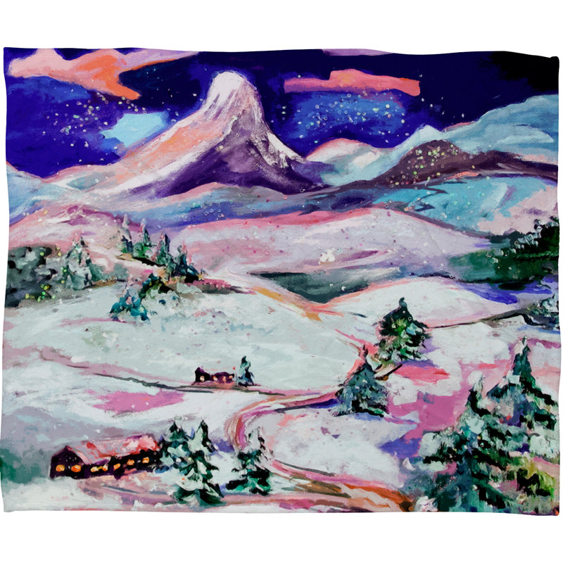 Jeté en peluche de polaire winter wonderland, Petit