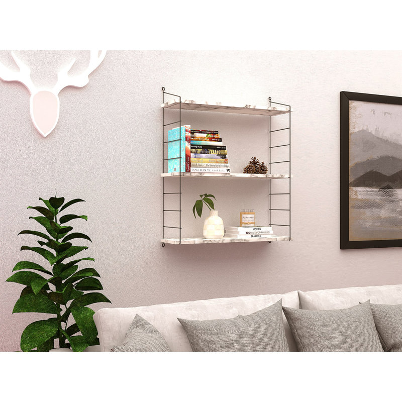 Locelso Floating Shelf, White