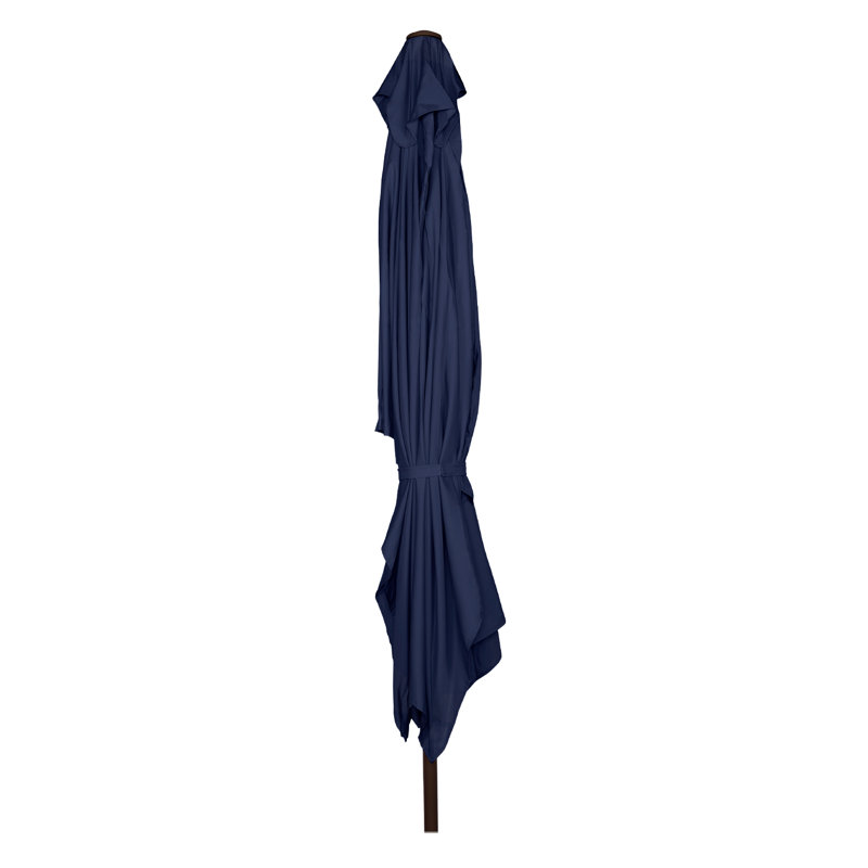  Parasol de marché rectangulaire 120 po x 78 po avec manivelle, Marine