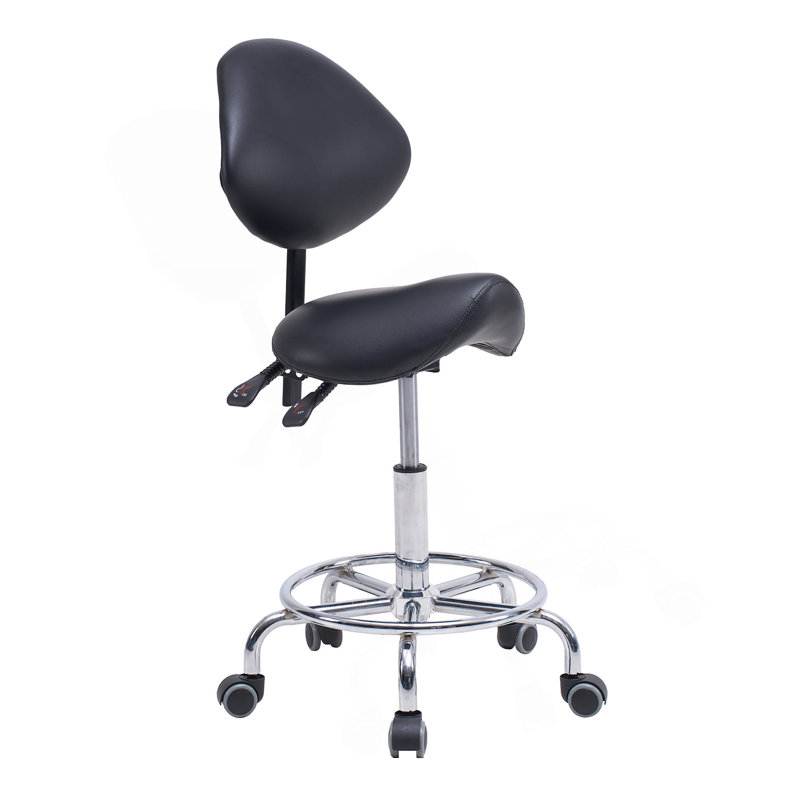 Chaise avec tabouret et dossier pivotant