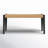 Aniek 40'' W Solid Rubberwood Dining Bench with Woven Rope Seat-1326079094