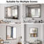 Miroir de salle de bain (noir)