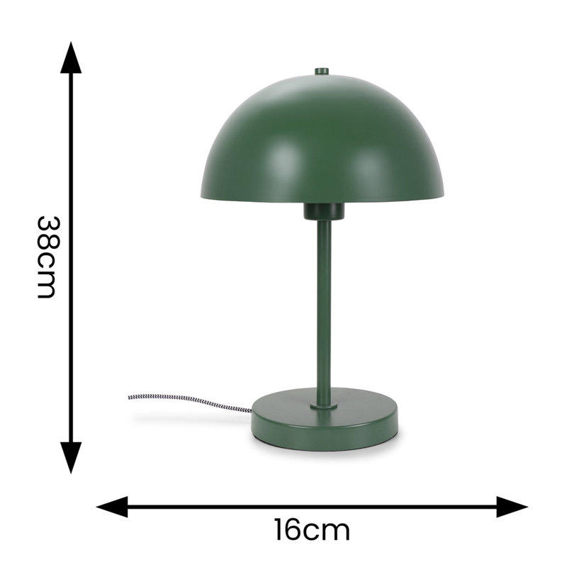 Richlynn Metal Table Lamp, Yes, Forest Green