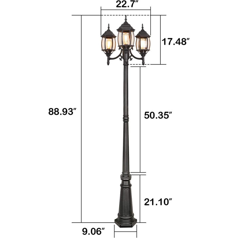 Nibley Frosted Lamp Post (Full)