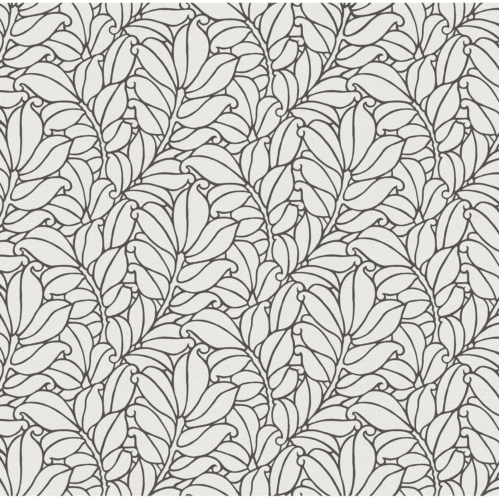 Lua Modern Floral Wallpaper, White/Off White