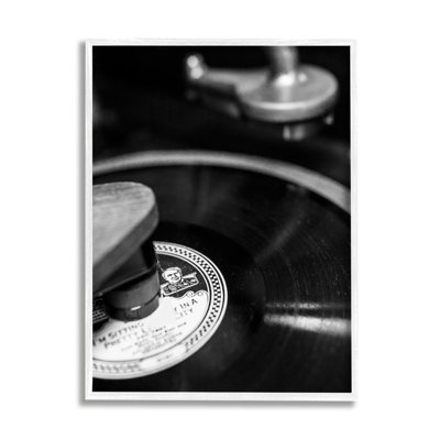 «Bb-446», reproduction de disque vinyle encadrée sur bois par Danita Delimont