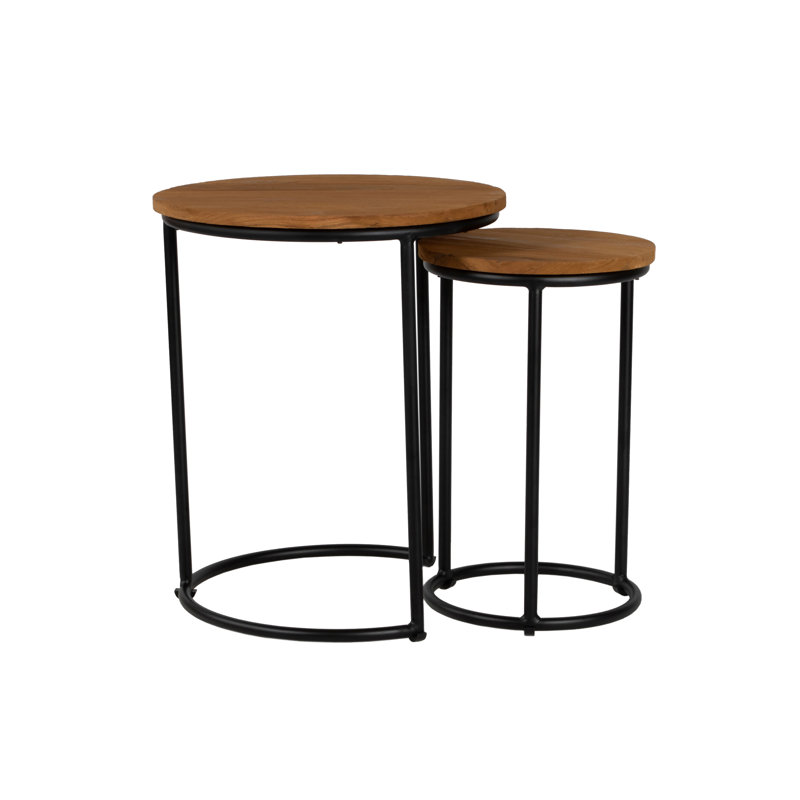 Sunset Outdoor Round Teak Side Table