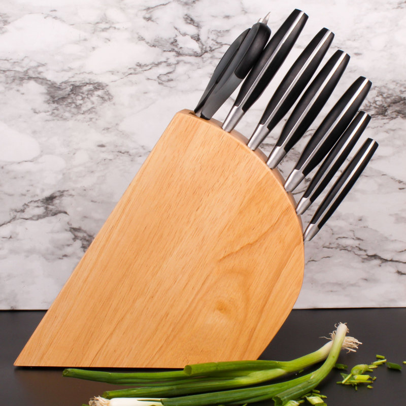 BergHOFF Essentials 9Pc Forged Cutlery Set with Knife Block and Sharpener