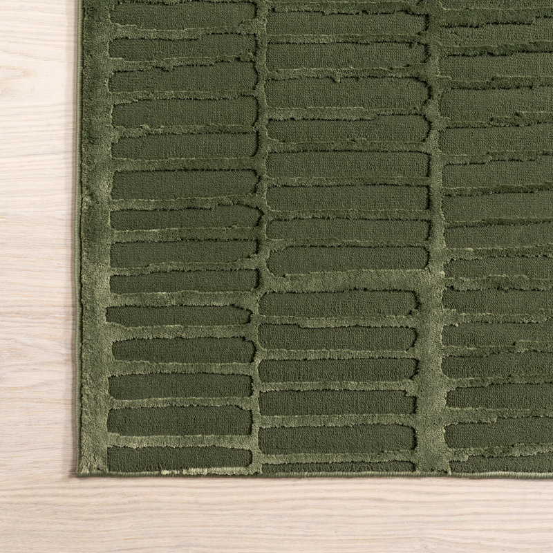 Geometric Machine Washable Area Rug, Rectangle 3'9" x 6'