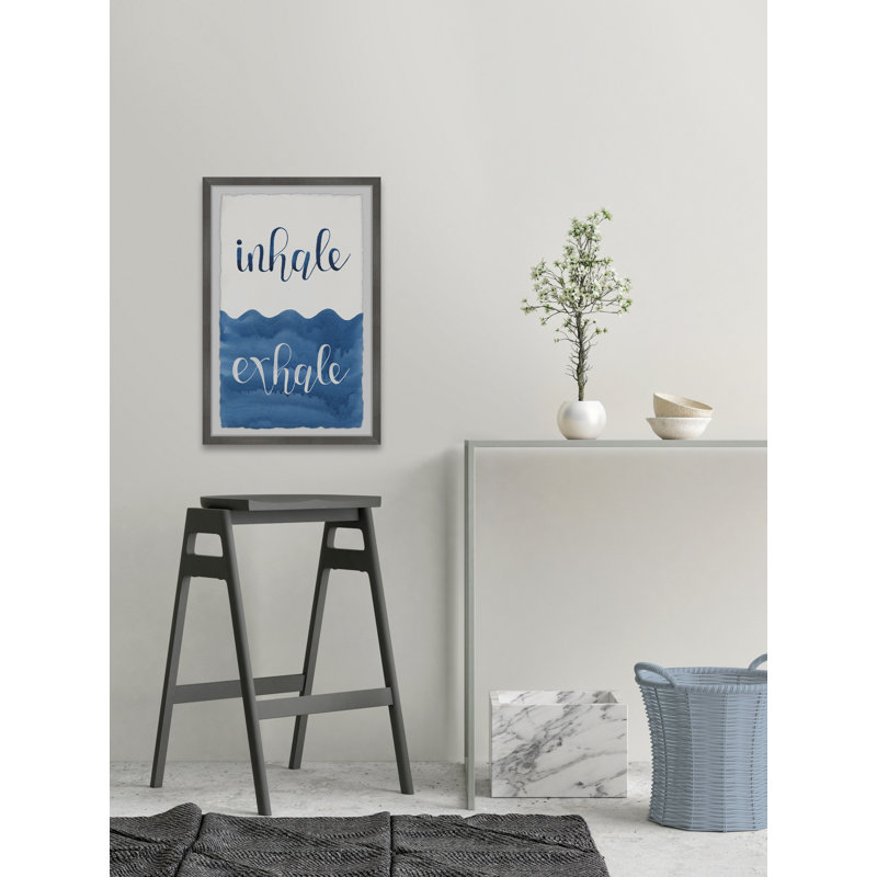 Inhale Exhale II - Single Picture Frame Print, 12" H x 8" W x 1.5" D