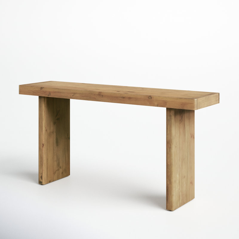 Thompkins 60'' Solid Wood Console Table, Aged Brown
