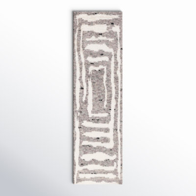 Kass Handmade Flatweave Wool Ivory/Gray Rug