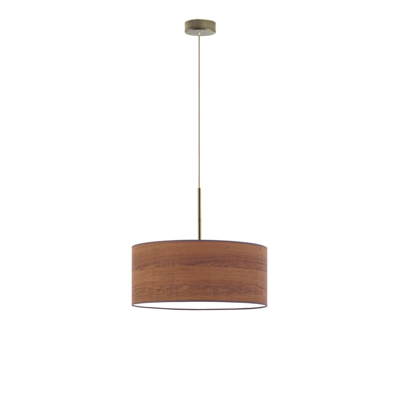 Gunnlaug 3 - Light Drum Pendant, Walnut