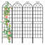 Treillis de jardin, matériau métallique durable pour supporter les plantes grimpantes, utilisation à l'extérieur-435965549-435965547
