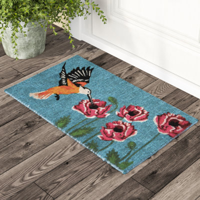 Tapis d'extérieur antidérapant Rollins Hummingbird Coir 24 po x 30 po