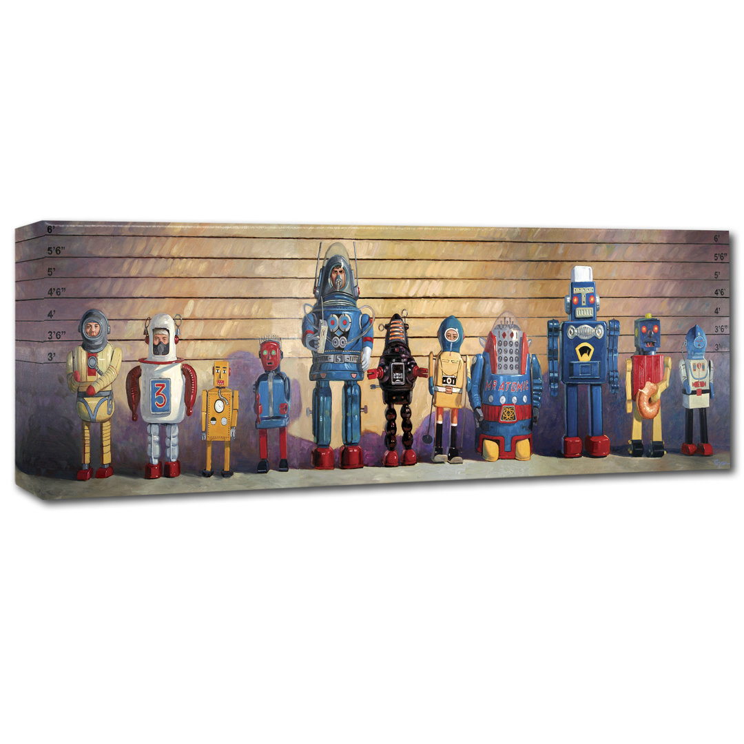 The Usual Suspects by Eric Joyner - Wrapped Canvas Panoramic Print Trademark Fine Art 