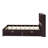 Wood Platform Bed With Bookcase Headboard-1261763875-1261763903