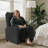 Adjustable Recliner Sofa Chair – Breathable Cotton-Linen Fabric Single Chair For Adults, Perfect For Living Room Relaxation-485357530