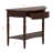 Solid Wood Half Moon Console Table With Drawer – Entryway Accent Table With Storage-122653142