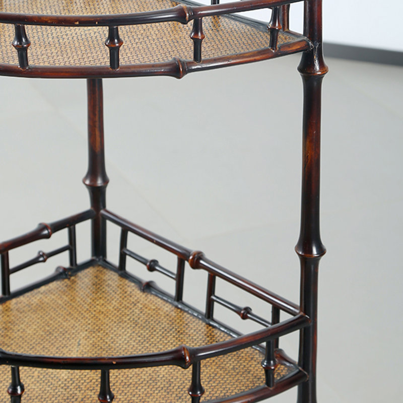 Triangular flower stand removable corner storage