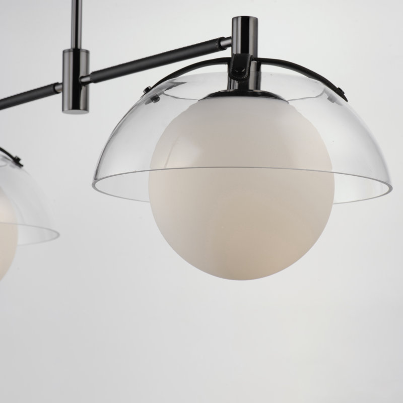 Domain 2 - Light Pendant, Black Chrome, Clear