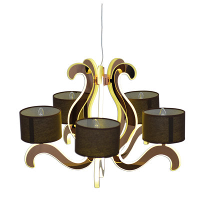 5 - Light Integrated LED Chandelier