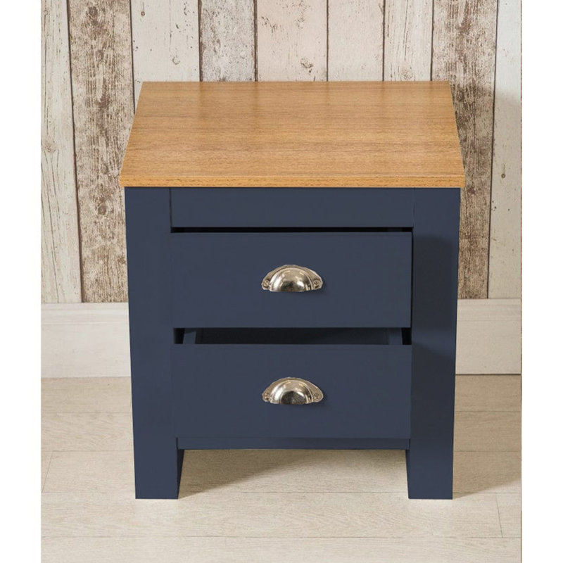 Susana Piece Bedroom Set, Oak/Blue