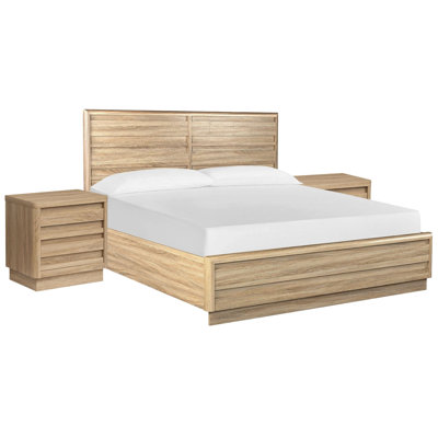Headen Queen Panel Bed With 2 Nightstands