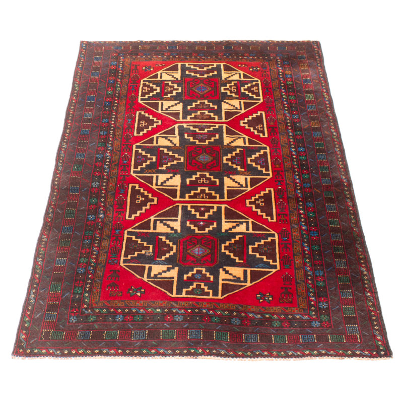 Teimani Red Rug 4'0" x 6'5"