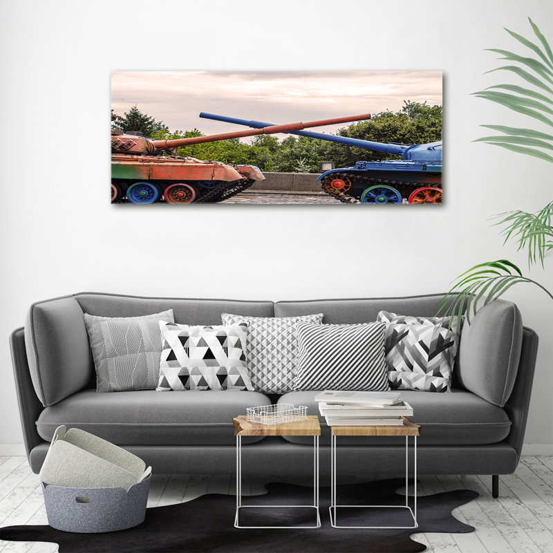 Two Tanks - Wrapped Canvas Print