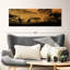 Silhouette d'animaux d'Afrique sur toile-950961859