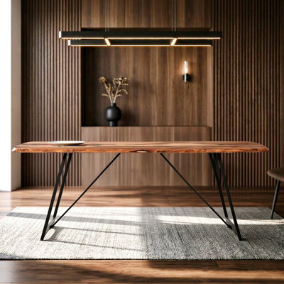 Iron and Wood Dining Table