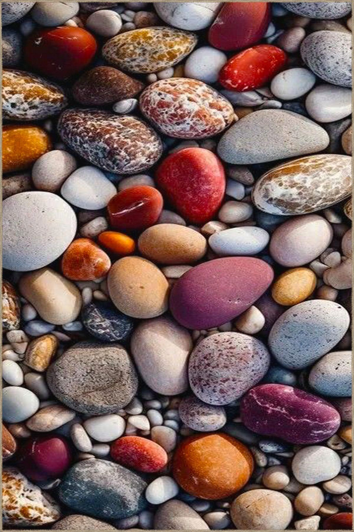 Hokku Designs Pebble Theme Woven Base and Washable Area Rug | Wayfair