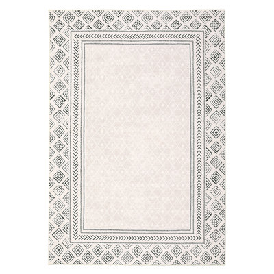 Area RugModern Bordered Accent Rug for BedroomWashable Living Room RugHome Decor CarpetNon Shedding Kitchen Rug