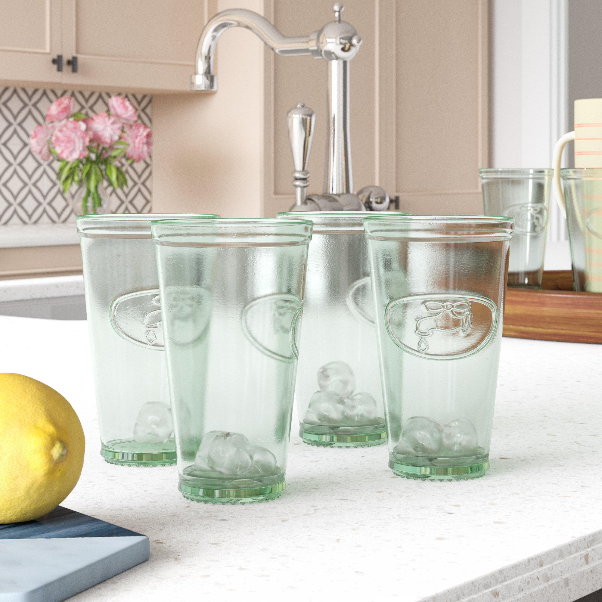 Farmhouse deals drinking glasses