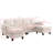 102-Inch Deep Gray Linen Fabric Modular Combination Sofa, L-Shaped Cloud Sofa With Storage Space Under The Sofa, DIY Combination For Living Room Use-1649780893-1649780889
