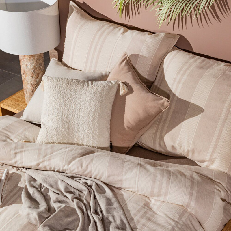 Striped Duvet Cover with Pillowcases