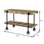 Table de canapé industrielle l 46,6 po