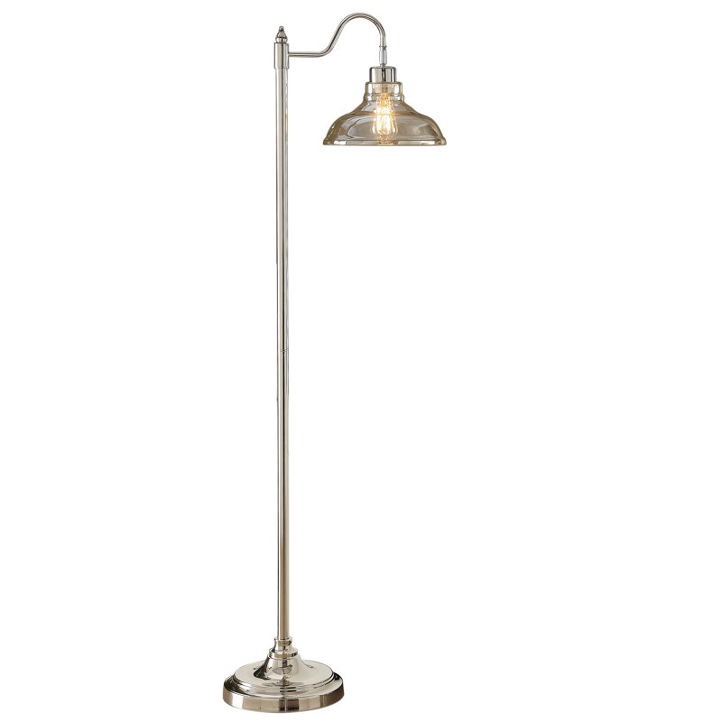 61'' Polished Task Floor Lamp