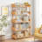 5-Tier Wooden Open Bookcase - Modern Display Bookshelf