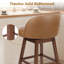 Tabouret de comptoir pivotant en simili cuir Detweiler-132138019-138212824
