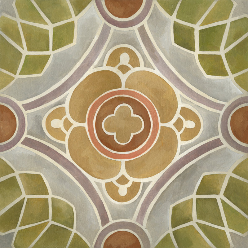 Villa Tile II by Chariklia Zarris - Wrapped Canvas Art Prints, 30cm H x 30cm W x 3.8cm D