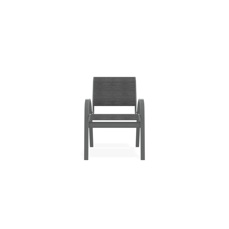 Aruba II Outdoor Dining Chair, Collect Charcoal, Graphite