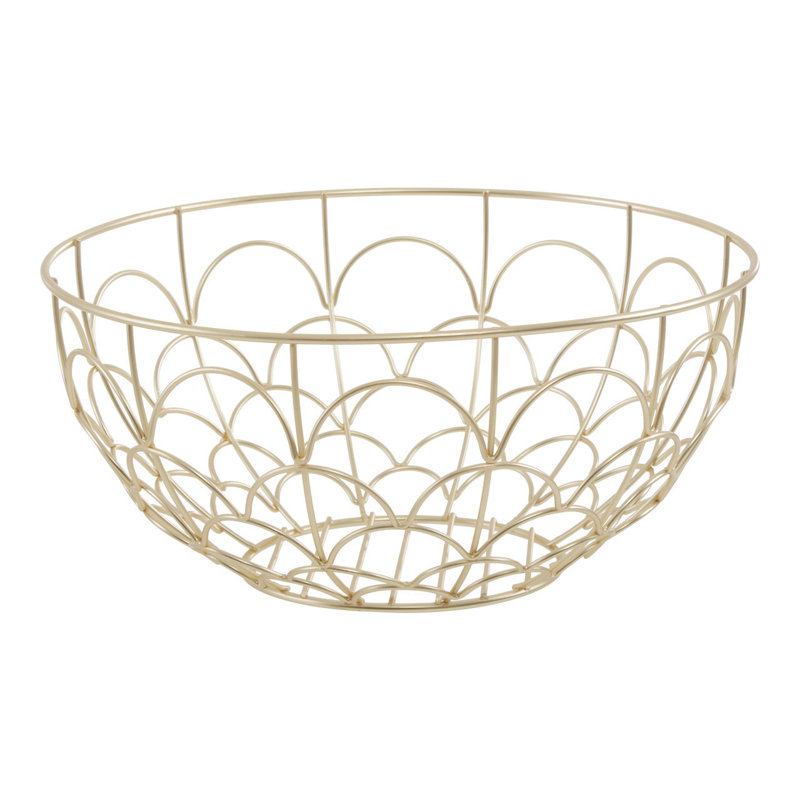 17 Stories Decorative Basket, Gold