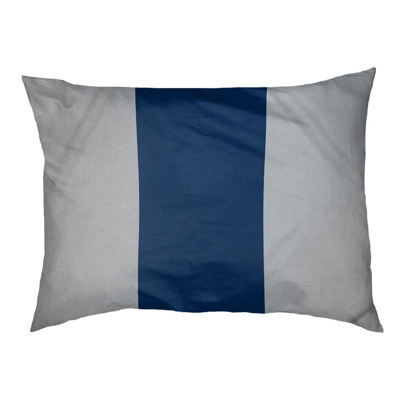 Coussin Detroit, Silver/Navy Blue/Silver, Extra Large (50" W x 40" D x 17" H)