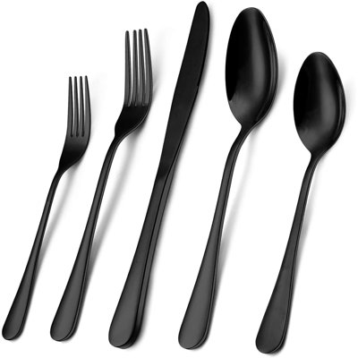 Everly Quinn Loyalty Stainless Steel Flatware Set - Service for 8